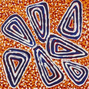 Ngapa Jukurrpa (Water Dreaming)  - Mikanji by Juliette Nampijinpa Brown