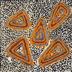 Ngapa Jukurrpa (Water Dreaming)  - Mikanji by Juliette Nampijinpa Brown