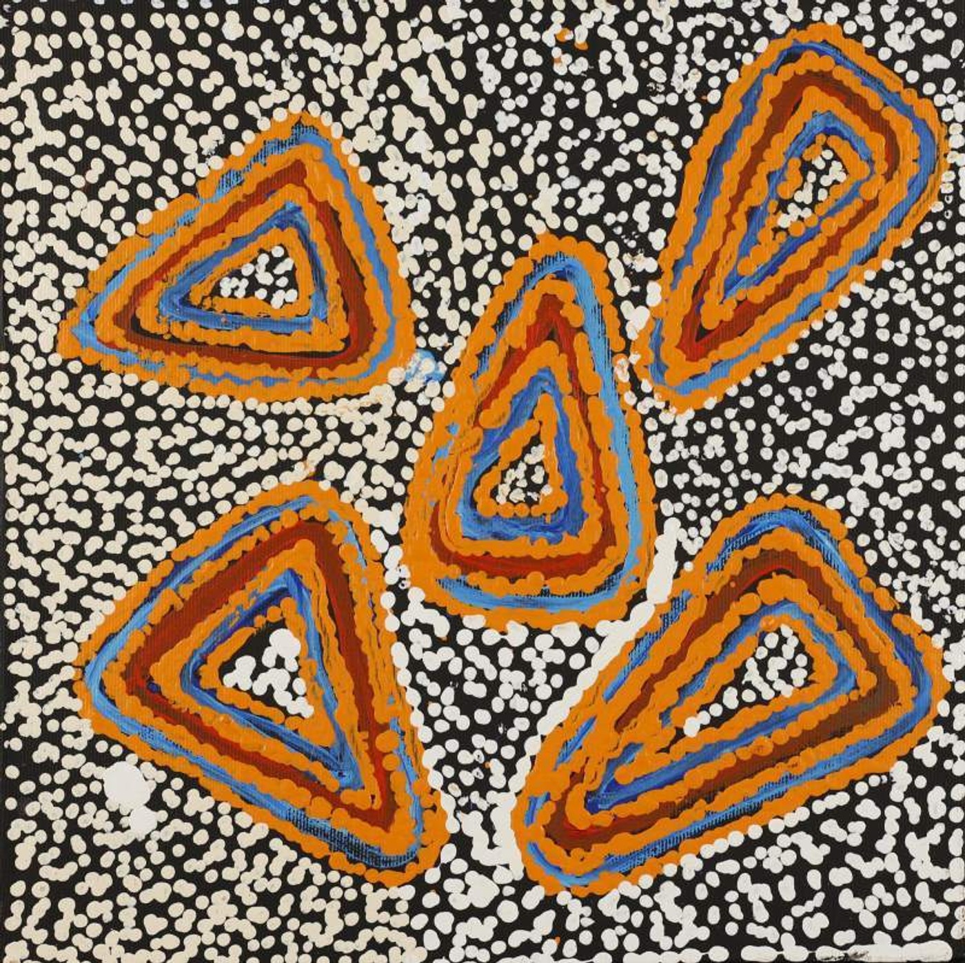 Ngapa Jukurrpa (Water Dreaming) - Mikanji by Juliette Nampijinpa Brown