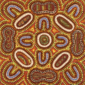 Ngurlu Jukurrpa (Native Seed Dreaming) by Dorothy Napurrurla Dickson