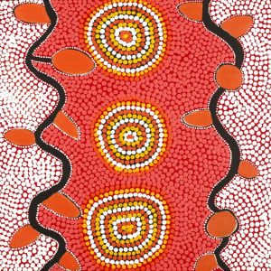 Ngapa Jukurrpa (Water Dreaming) by Alexaina Nungarrayi White