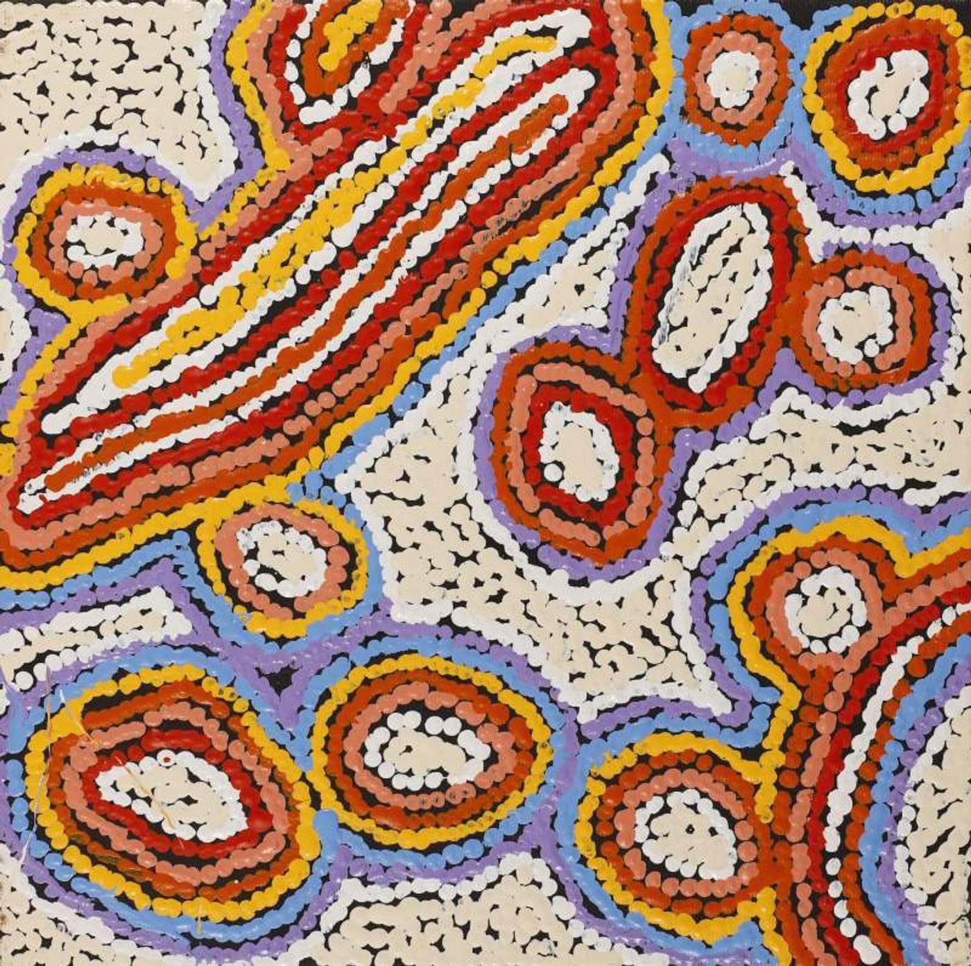 Mina Mina Jukurrpa (Mina Mina Dreaming) by Sarah Napaljarri Sims