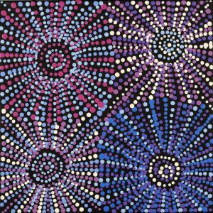 Ngapa Jukurrpa (Water Dreaming)  -  Puyurru by Evelyn Nangala Robertson