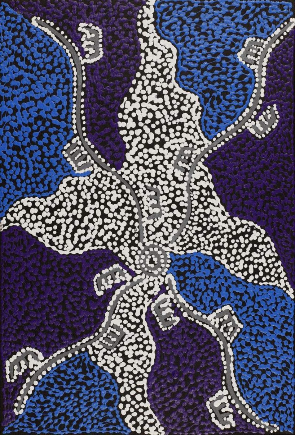 Wardapi Jukurrpa (Goanna Dreaming) - Yarripilangu by Sebastian Japanangka Williams