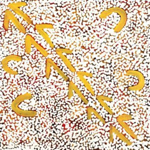 Marlu Jukurrpa (Red Kangaroo Dreaming) Yarnardilyi & Jurnti by Veston Jakamarra Walker
