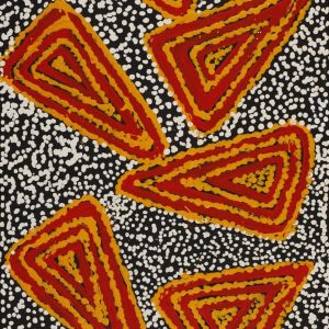 Ngapa Jukurrpa (Water Dreaming)  - Mikanji by Juliette Nampijinpa Brown