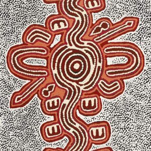 Jajirrdi manu Janganpa Jukurrpa (Western Quoll & Possum Dreaming) - Yakurdyi by Ritasha Nampijinpa Martin
