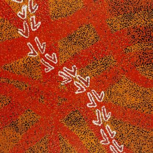 Marlu Jukurrpa (Red Kangaroo Dreaming) Yarnardilyi & Jurnti by Veston Jakamarra Walker