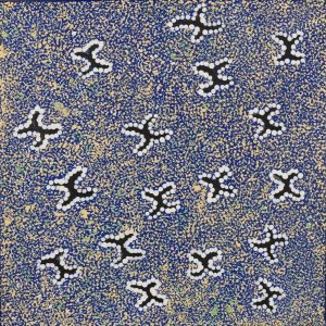 Ngatijirri Jukurrpa (Budgerigar Dreaming) by Wendy Napaljarri Kitson