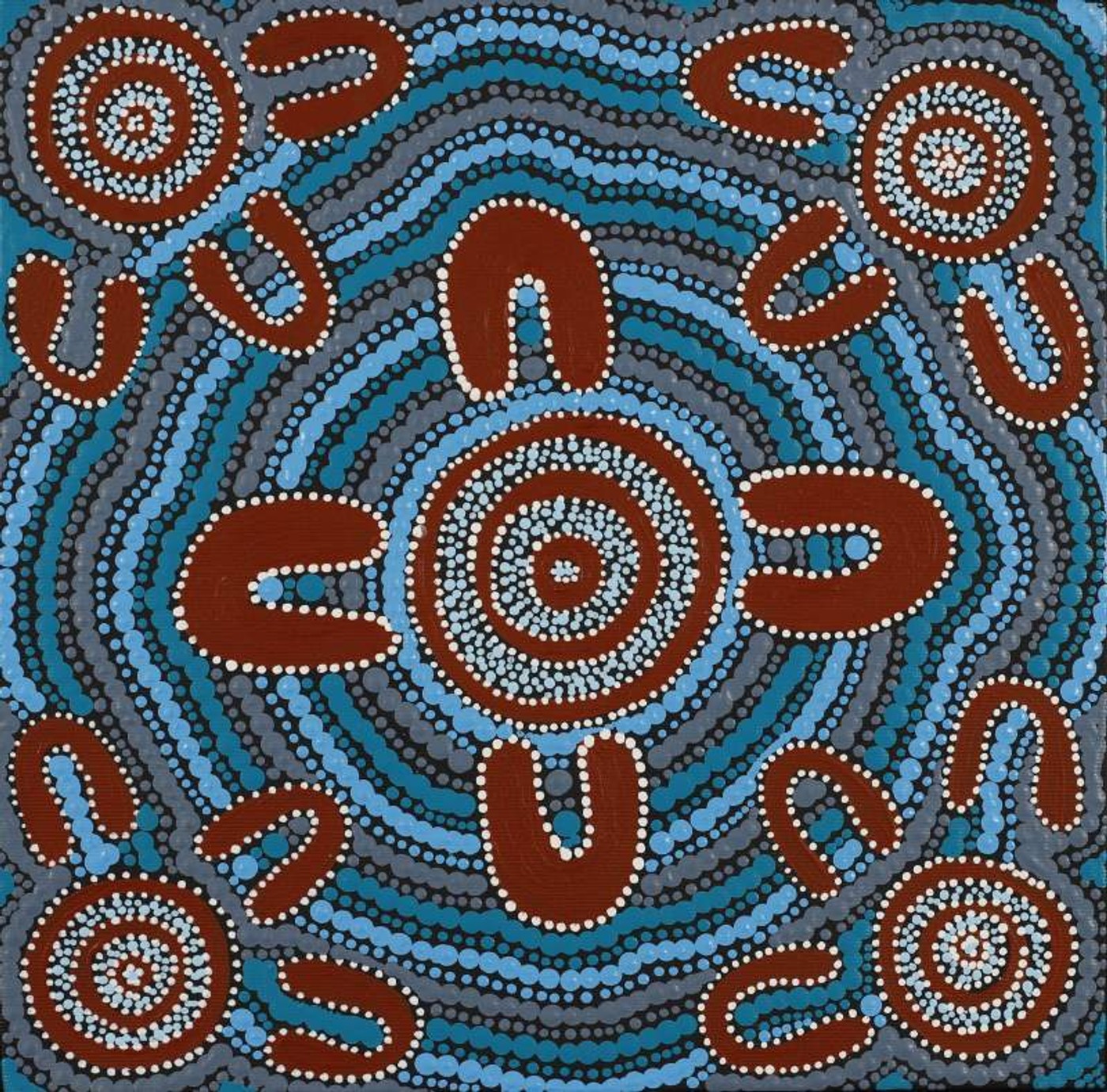 Nguru Yurntumu-wana (Country around Yuendumu) by Patricia Robinson