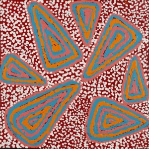 Ngapa Jukurrpa (Water Dreaming)  - Mikanji by Juliette Nampijinpa Brown
