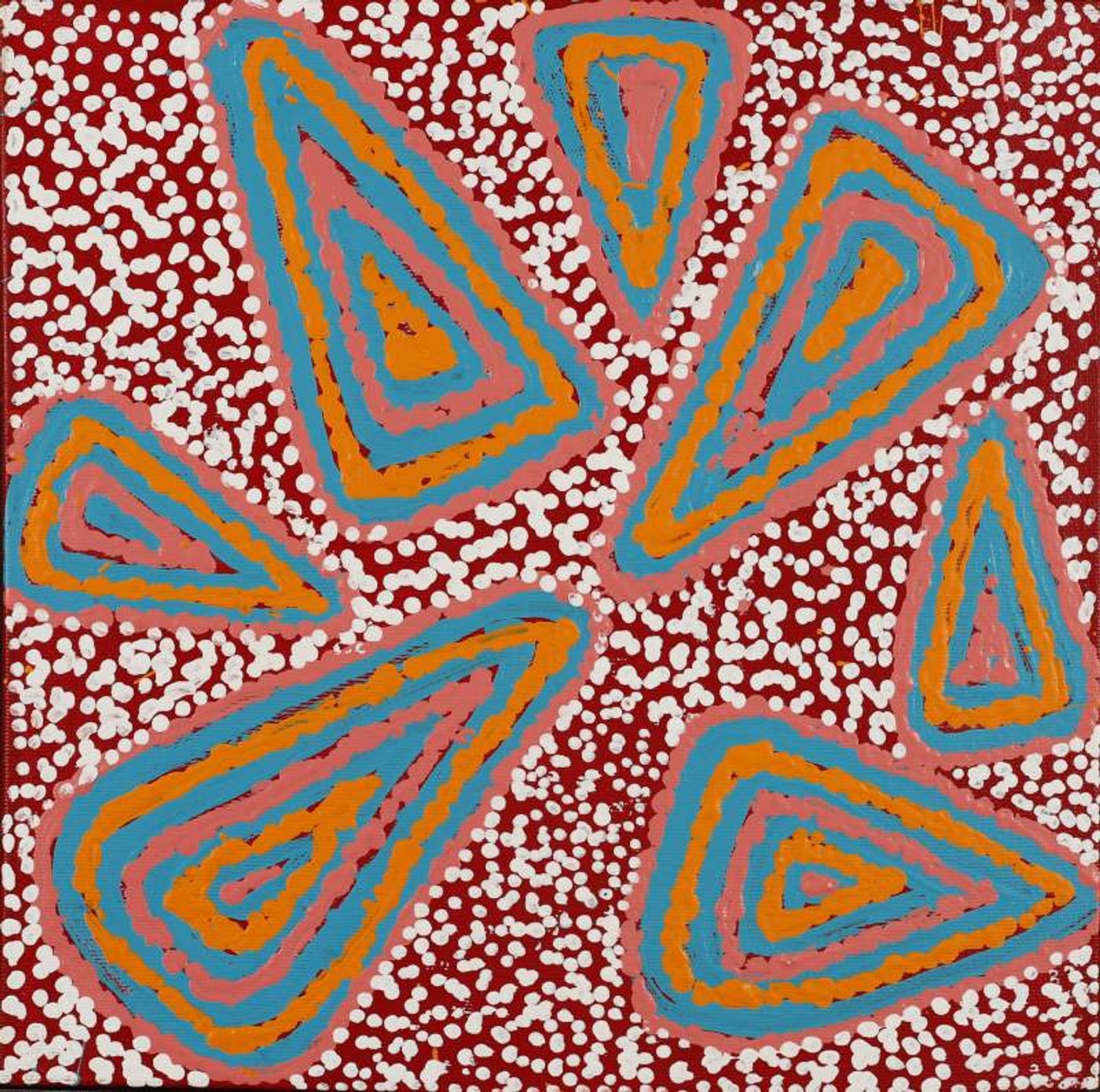 Ngapa Jukurrpa (Water Dreaming) - Mikanji by Juliette Nampijinpa Brown