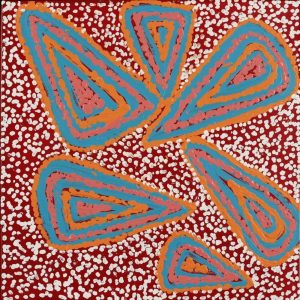 Ngapa Jukurrpa (Water Dreaming)  - Mikanji by Juliette Nampijinpa Brown