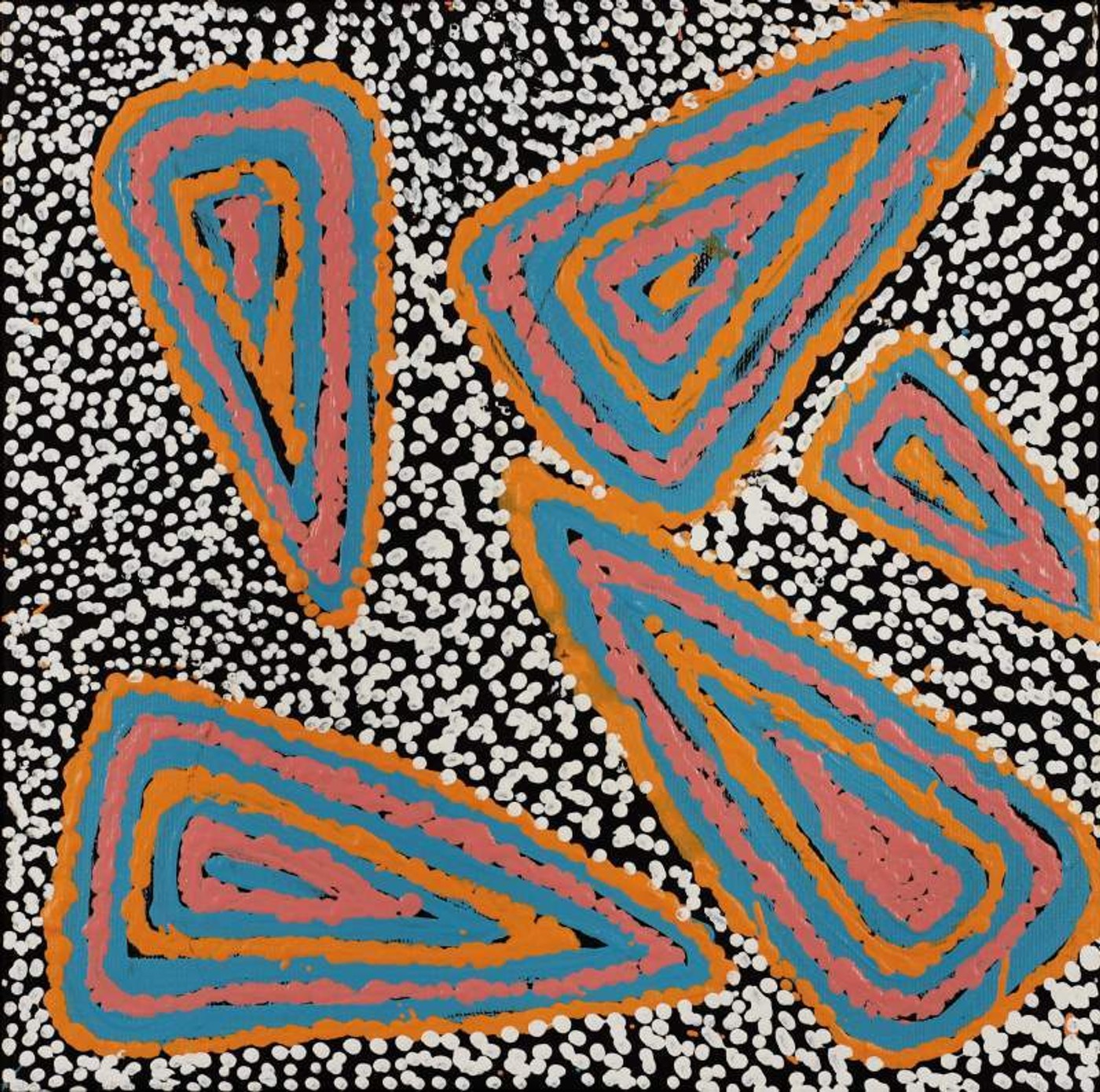 Ngapa Jukurrpa (Water Dreaming) - Mikanji by Juliette Nampijinpa Brown