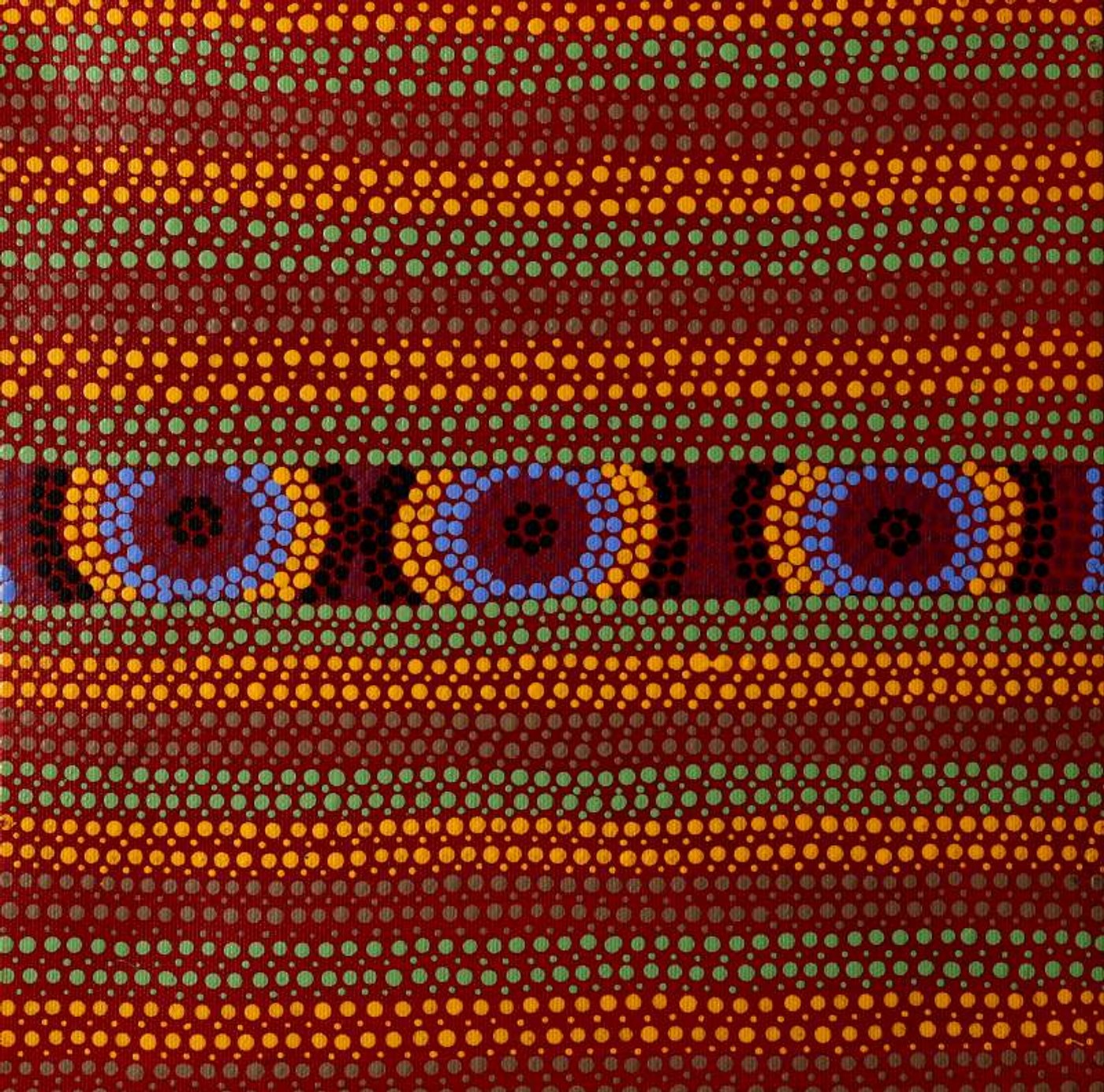 Ngatijirri Jukurrpa (Budgerigar Dreaming) by Wendy Napaljarri Kitson