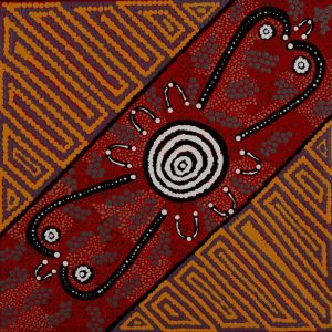 Watiya-warnu Jukurrpa (Seed Dreaming) by Fiona Nungarrayi Kitson