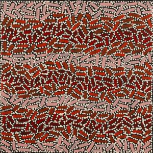 Warlukurlangu Jukurrpa (Fire country Dreaming) by Nathania Nangala Granites