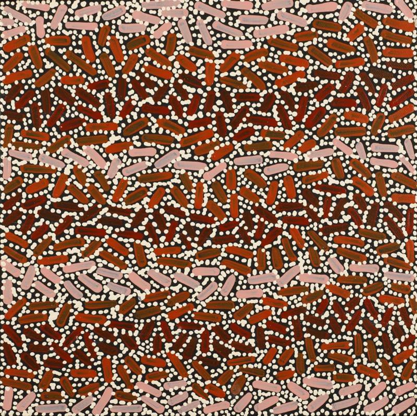 Warlukurlangu Jukurrpa (Fire country Dreaming) by Nathania Nangala Granites