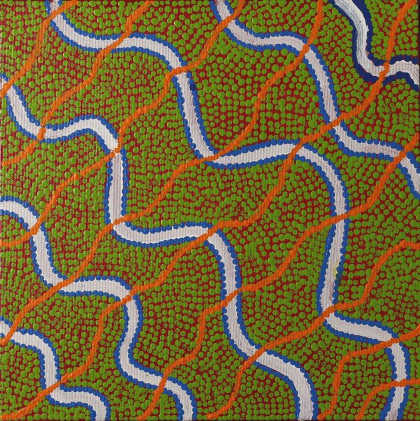 Warna Jukurrpa (Snake Dreaming) by Danilda Nakamarra White