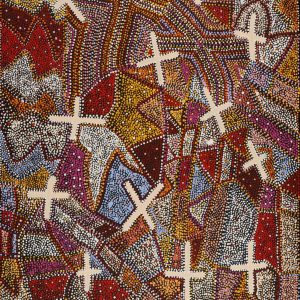 Ngatijirri Jukurrpa (Budgerigar Dreaming) by Kershini Napaljarri Collins
