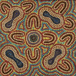 Ngurlu Jukurrpa (Native Seed Dreaming) by Dorothy Napurrurla Dickson