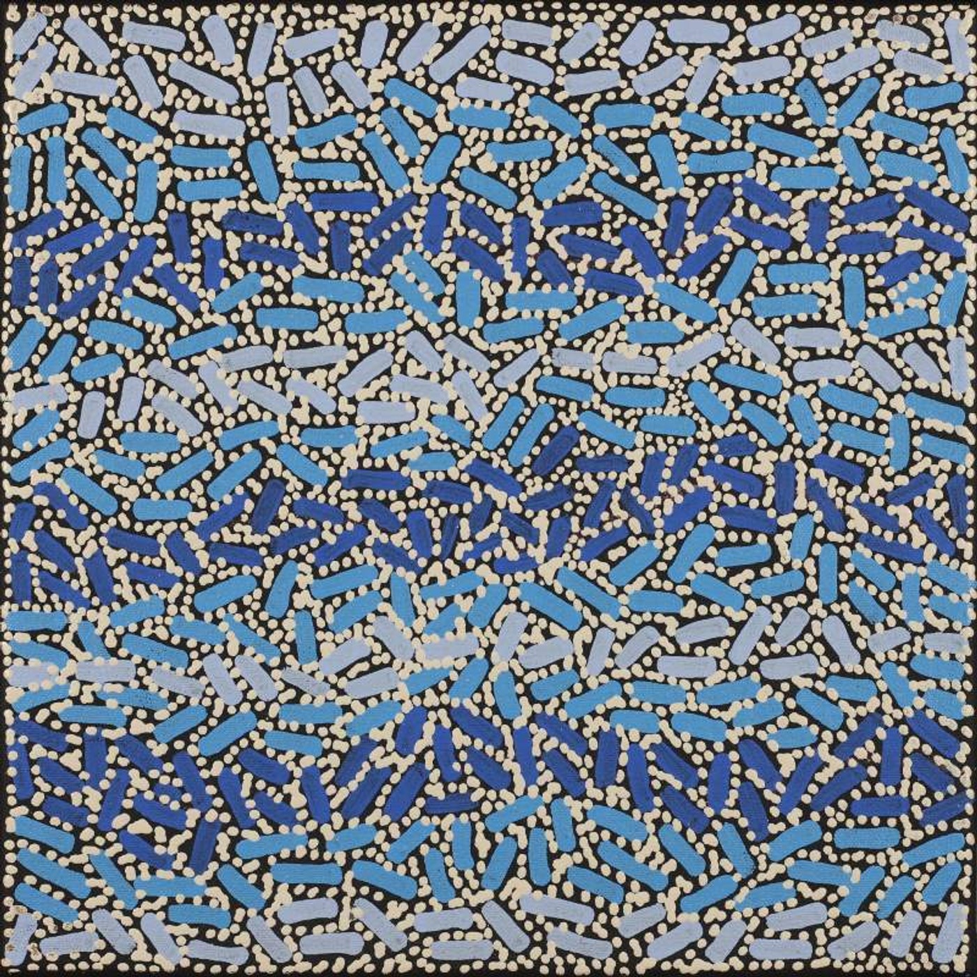 Warlukurlangu Jukurrpa (Fire country Dreaming) by Nathania Nangala Granites