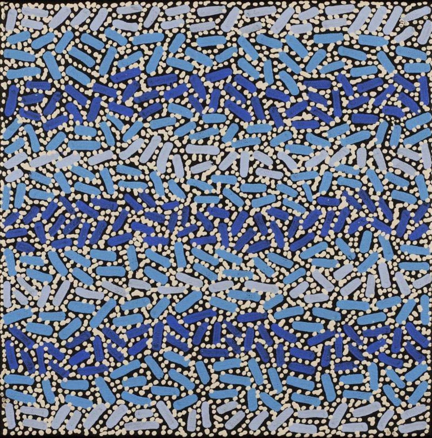 Warlukurlangu Jukurrpa (Fire country Dreaming) by Nathania Nangala Granites
