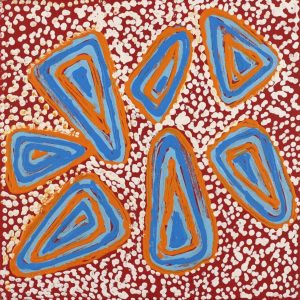 Ngapa Jukurrpa (Water Dreaming)  - Mikanji by Juliette Nampijinpa Brown