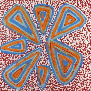 Ngapa Jukurrpa (Water Dreaming)  - Mikanji by Juliette Nampijinpa Brown