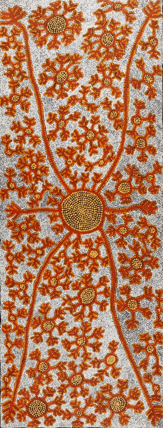 Watiya-warnu Jukurrpa (Seed Dreaming) by Tanya Nungarrayi Collins