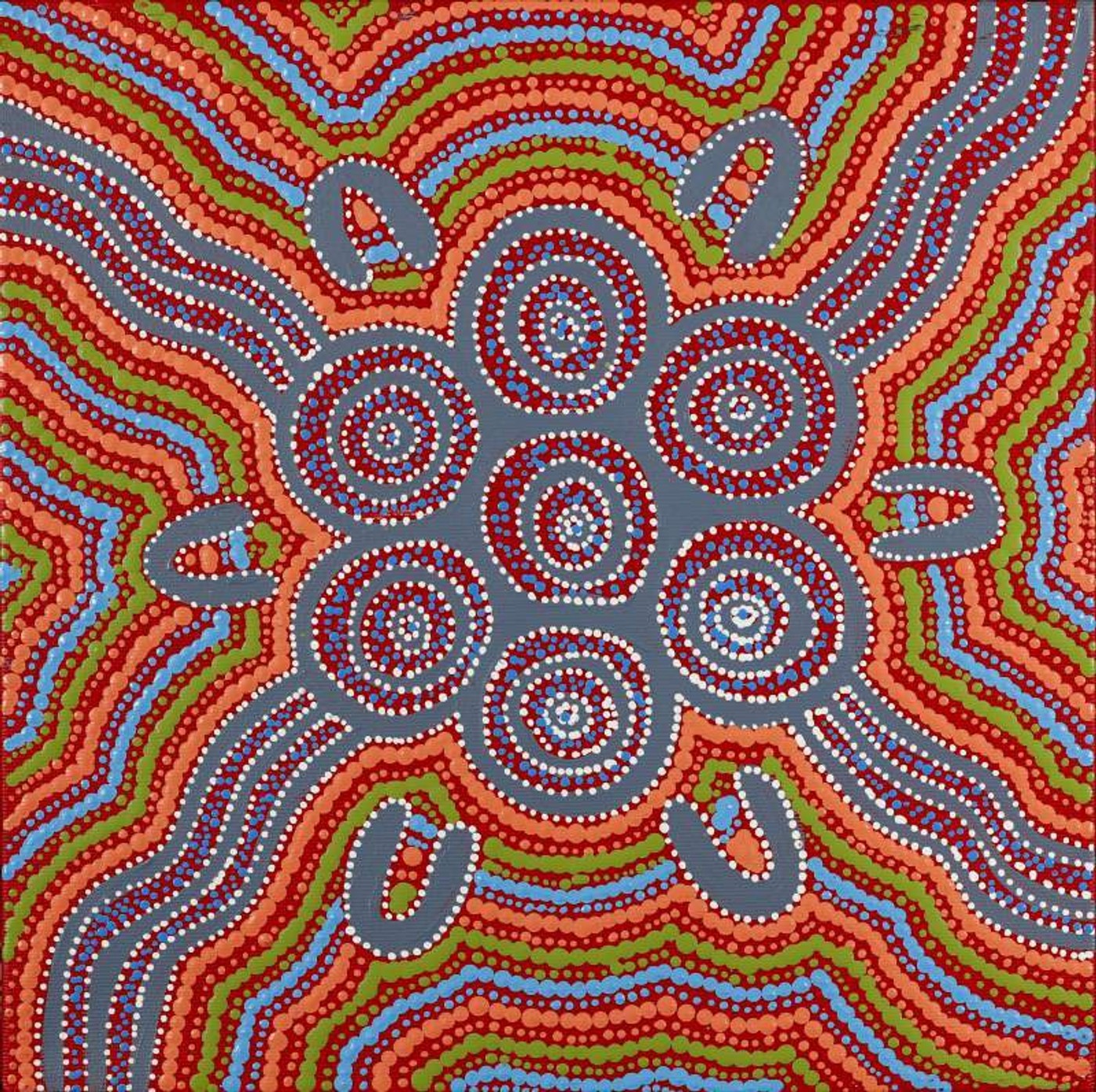 Nguru Yurntumu-wana (Country around Yuendumu) by Patricia Robinson