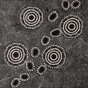 Pamapardu Jukurrpa (Flying Ant Dreaming) - Warntungurru by Kara Napangardi Ross
