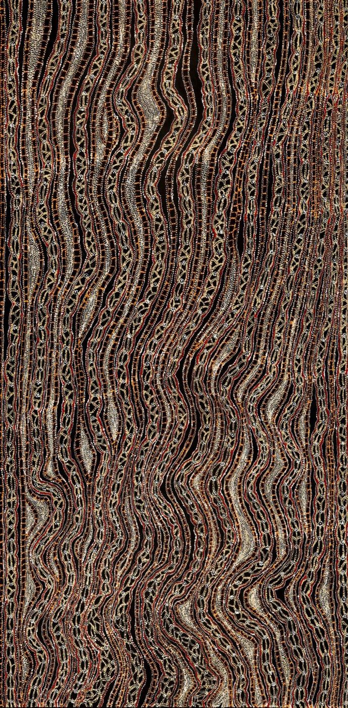 Ngapa Jukurrpa (Water Dreaming) - Pirlinyarnu by Sabrina Nangala Robertson