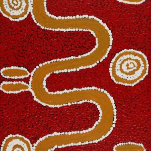 Warna Jukurrpa (Snake Dreaming) by Isaac Jupurrurla White