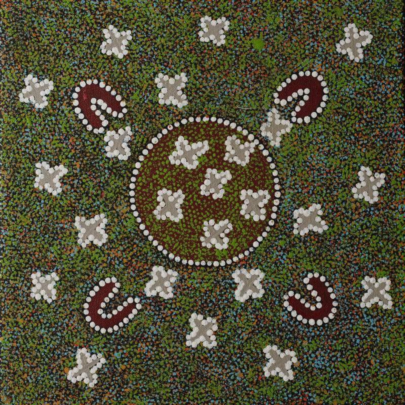 Ngatijirri Jukurrpa (Budgerigar Dreaming) by Wendy Napaljarri Kitson