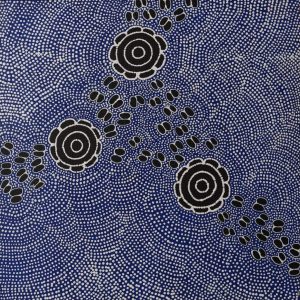 Pamapardu Jukurrpa (Flying Ant Dreaming)  - Warntungurru by Kara Napangardi Ross