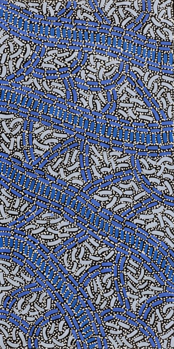 Warlukurlangu Jukurrpa (Fire country Dreaming) by Nathania Nangala Granites