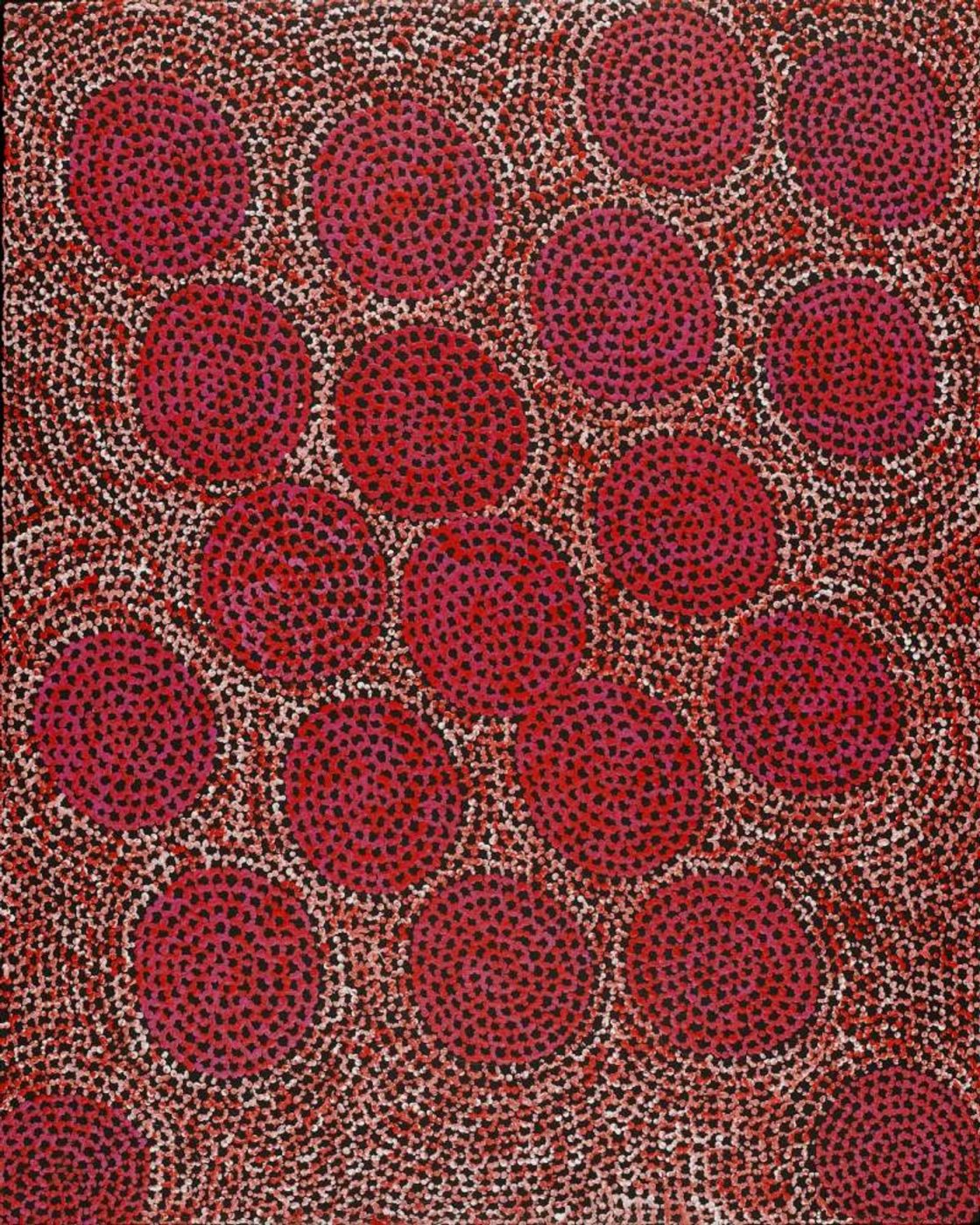 Pamapardu Jukurrpa (Flying Ant Dreaming) - Warntungurru by Vanessa Nampijinpa Brown