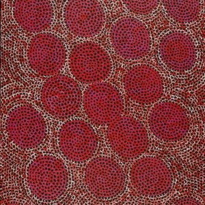 Pamapardu Jukurrpa (Flying Ant Dreaming)  - Warntungurru by Vanessa Nampijinpa Brown