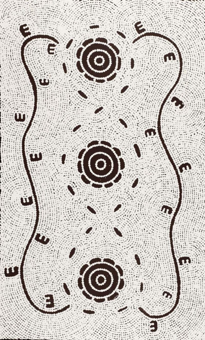 Pamapardu Jukurrpa (Flying Ant Dreaming) - Warntungurru by Kara Napangardi Ross