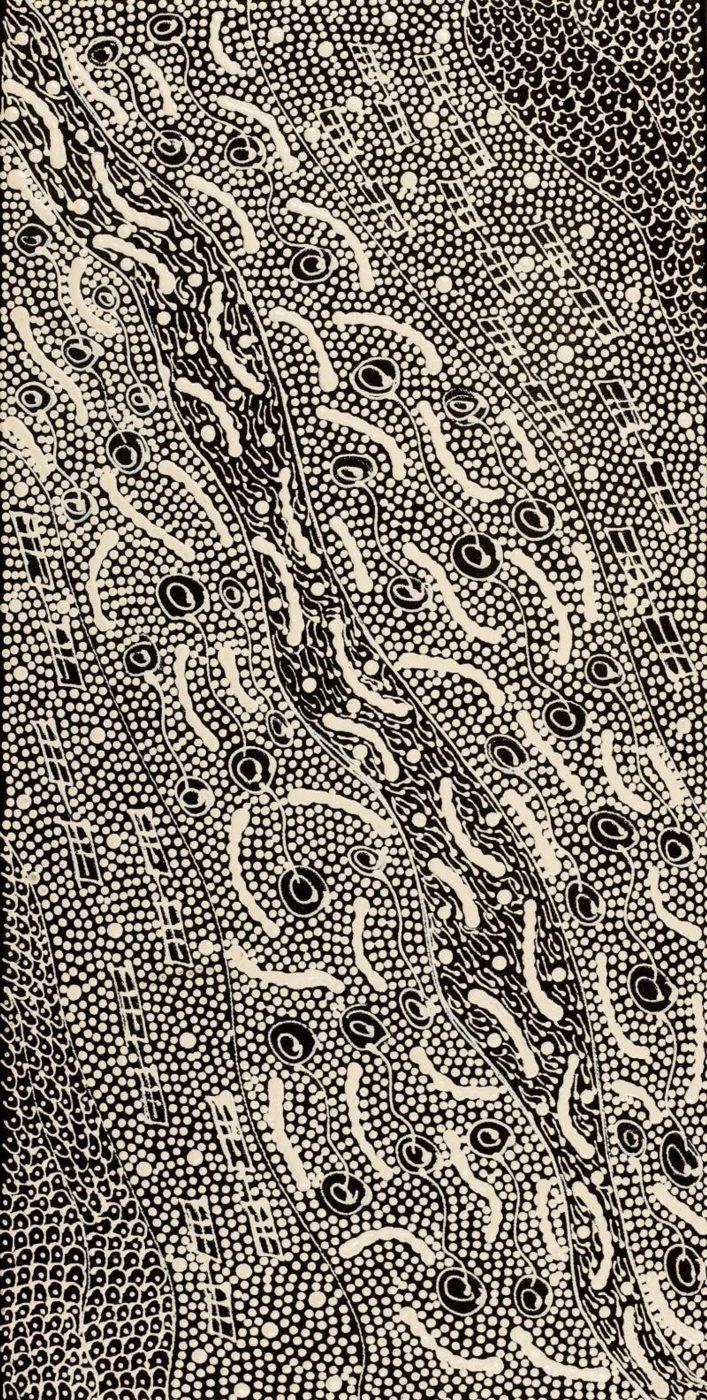 Pikilyi Jukurrpa (Vaughan Springs Dreaming) by Mary Napangardi Butcher