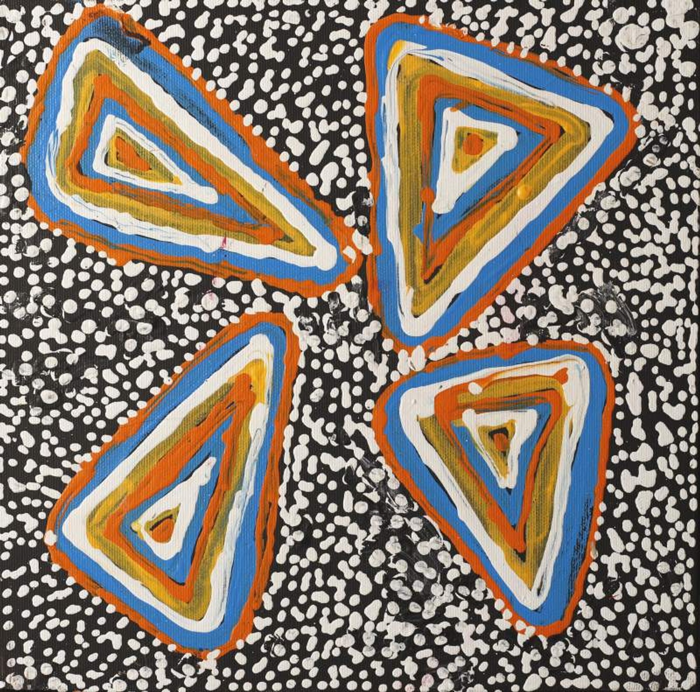 Ngapa Jukurrpa (Water Dreaming) - Mikanji by Juliette Nampijinpa Brown