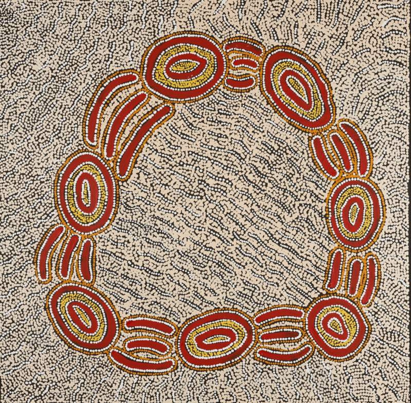 Warna Jukurrpa (Snake Dreaming) by Leston Japaljarri Spencer