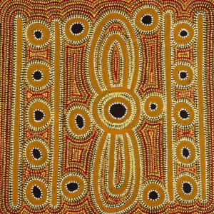 Ngalyipi Jukurrpa (Snakevine Dreaming) - Mina Mina by Hamish Japanangka Martin