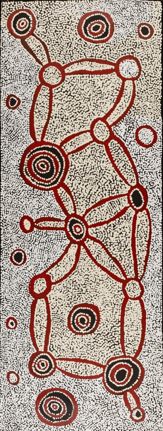 Ngapa Jukurrpa (Water Dreaming) - Puyurru by Shane Jampijinpa Brown