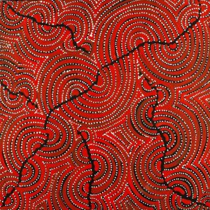 Mina Mina Jukurrpa (Mina Mina Dreaming) by Christine Nakamarra Curtis