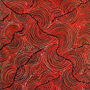 Mina Mina Jukurrpa (Mina Mina Dreaming) by Christine Nakamarra Curtis