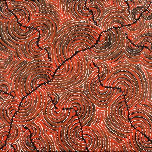 Mina Mina Jukurrpa (Mina Mina Dreaming) by Christine Nakamarra Curtis