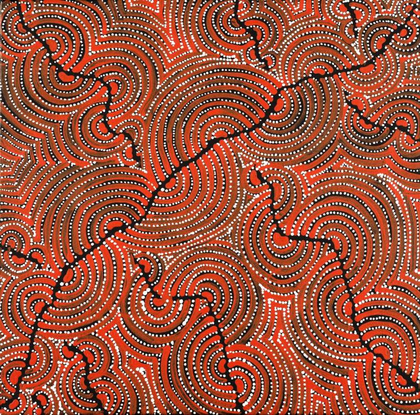 Mina Mina Jukurrpa (Mina Mina Dreaming) by Christine Nakamarra Curtis