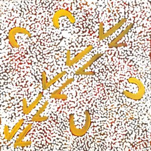 Marlu Jukurrpa (Red Kangaroo Dreaming) Yarnardilyi & Jurnti by Veston Jakamarra Walker